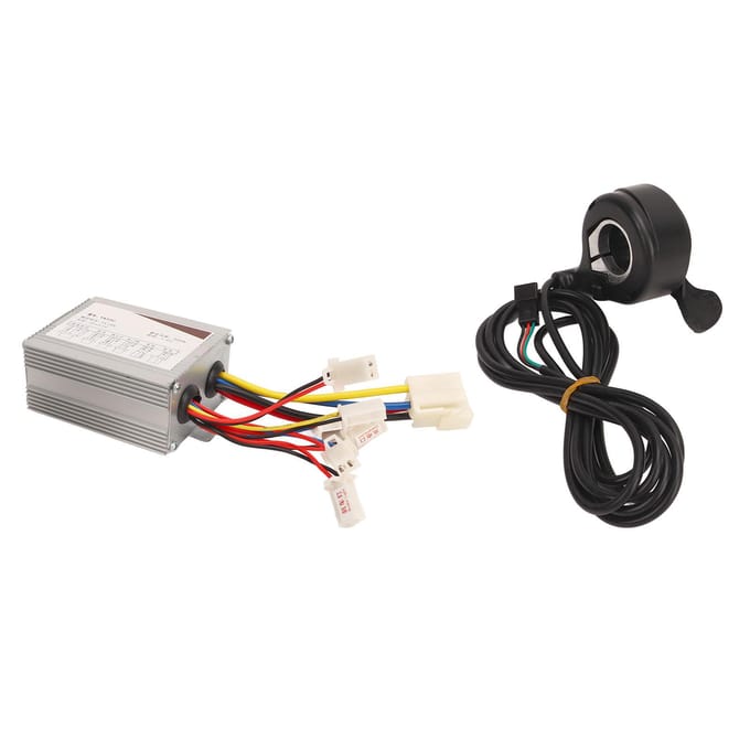 Elektrische Fiets Controller Duimgas Set 24V 500W Elektrische Fiets Controller met Duim black