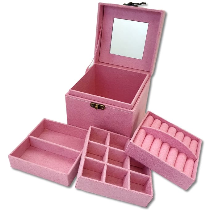 Ilènne - Juwelendoosje meisje - licht roze - sieradendoosje klein