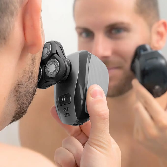 5-in-1 multifunctioneel ergonomisch navulbaar scheerapparaat InnovaGoods Shavestyler