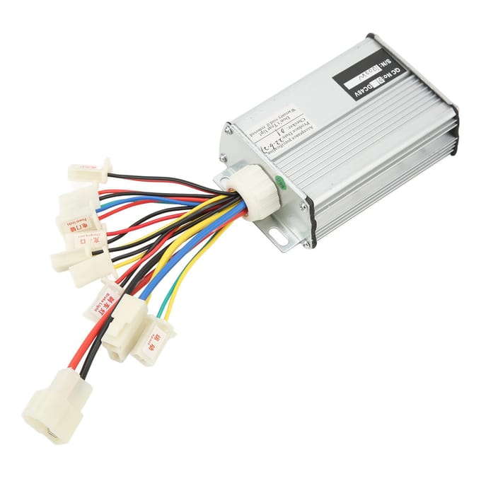 48V 1000W Controller met Kabelboom Borstelmotor Regelkast voor Elektrische Scooter Fiets white