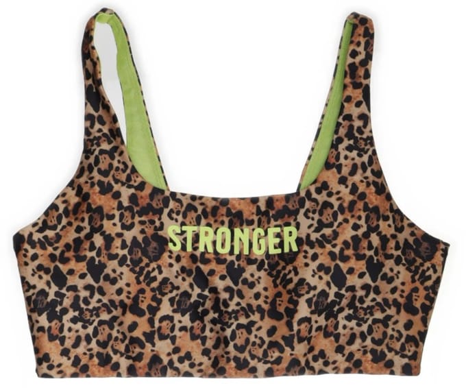 Stronger - Bound Logo Sport BH- Sportsbra - Dames - Luipaard - Maat M