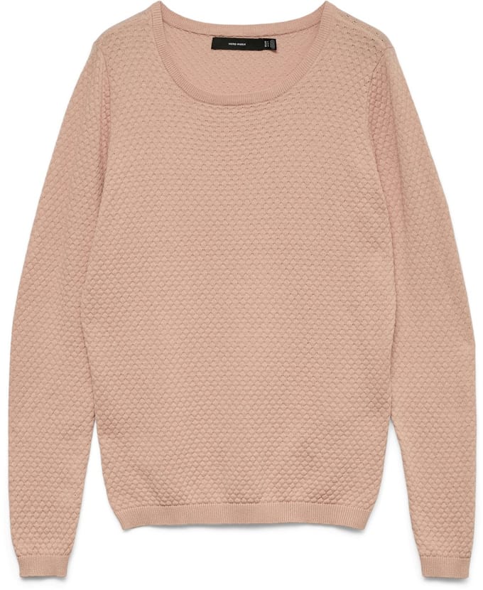 Vero Moda Trui Vmcare Structure Ls O-neck Blou Noo 10136644 Misty Rose Dames Maat - L