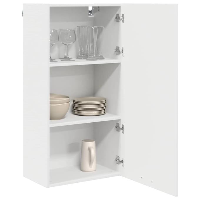 vidaXL - Hangkast - Wit - 50 - x - 31 - x - 100 - cm - Bewerkt - hout