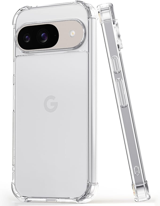 Hoesje geschikt voor Google Pixel 9 - Techsuit Shockproof Silicone Back Cover - Transparant