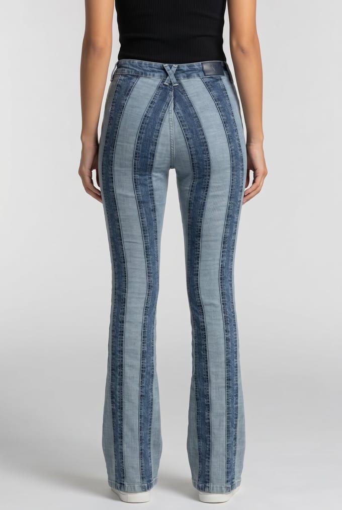 Lois Raval-pt 7190 Killer Contrast Patchwork Stone Taglia: W25 | Pantaloni Outlet | Donna