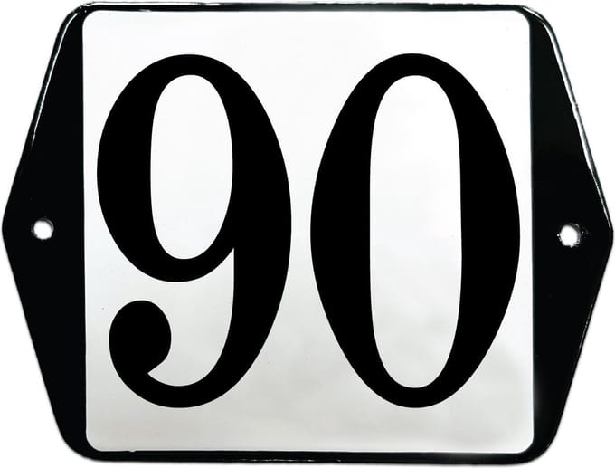 Emaille huisummer model oor - 90