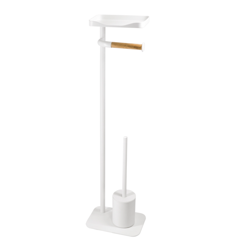 RIDDER Toiletrolhouder met toiletborstel Albany (Wit mat)