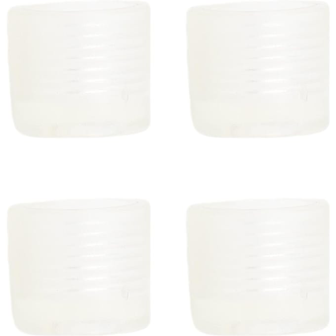 4 stuks plastic antislipvoetjes voor naaimachines van Singer, voor trillingsdemping. white