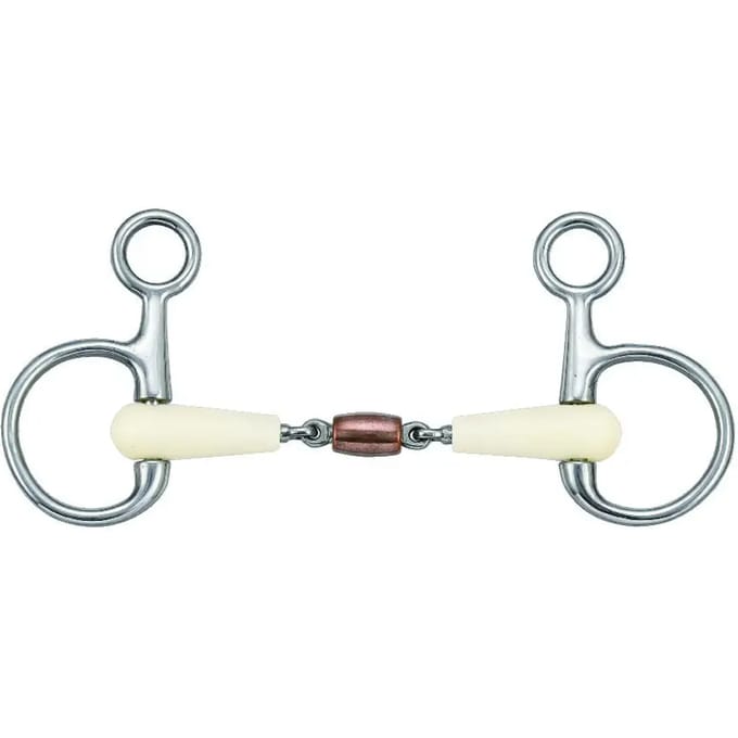 Dubbelgebroken paardenbit Soyo Happy Mouth