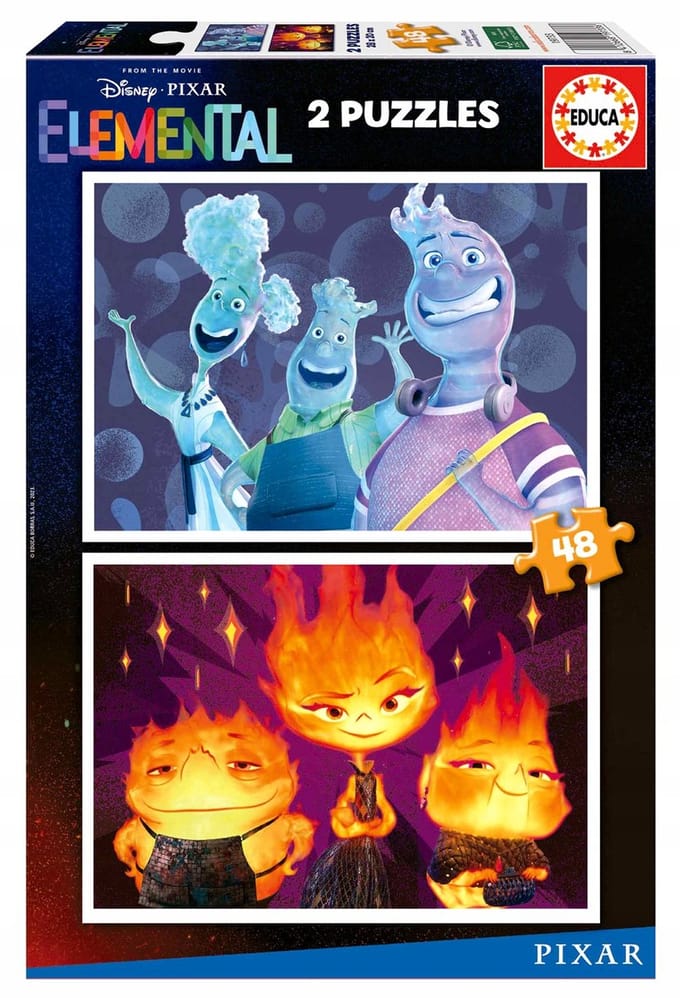 Educa - Puzzel 2 x 48 Stukjes - Elemental