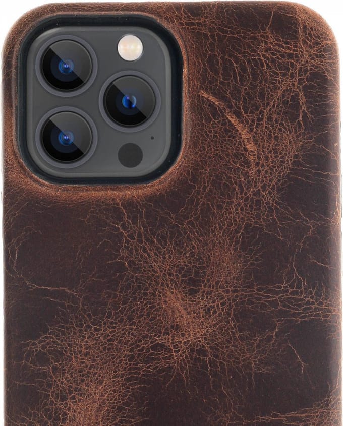 Minim Apple iPhone 13 Pro Max Hoesje Back Cover Hoesje Bruin