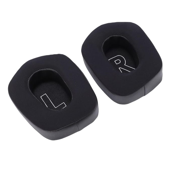 2 Paar Koelgel Oorkussens Vervanging voor Logitech G733 Draadloze Headset Eiwitleer Memory black