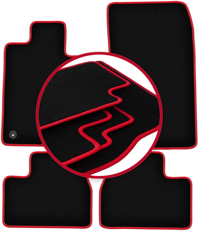 CARLUX-RED automatten voor: BMW 3 E30 sedan, stationwagen (1982-1994)