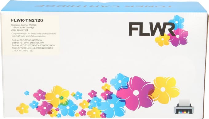FLWR Brother TN-2120 Toner Zwart