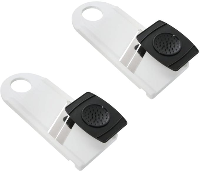 Set van 2 handmatige keukenmandolines met dubbele snede en handbeschermer Fackelmann Basic