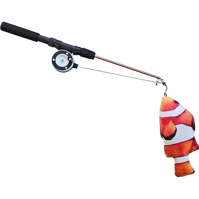 Knuffel voor katten Nobby Pet Angel Mit Spule Und Fisch