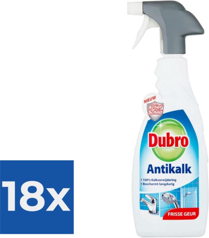Dubro Antikalk Schuimspray 650 ml - Voordeelverpakking 18 stuks
