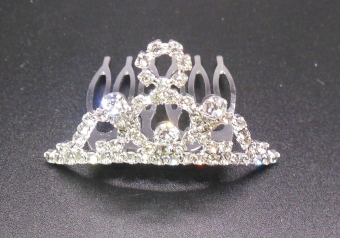 Tiara klein kroontje met strass #3