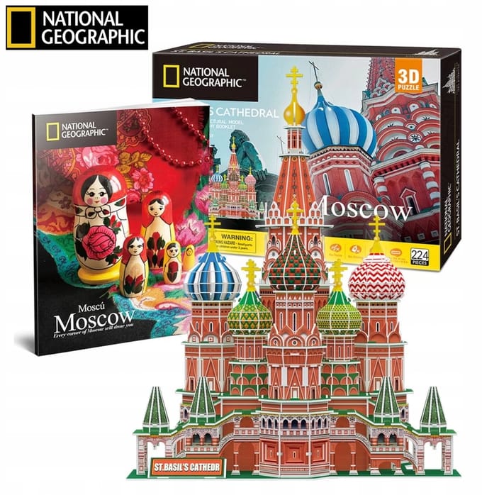 National Geographic 3D Puzzel Sint-Basiliuskathedraal Moskou