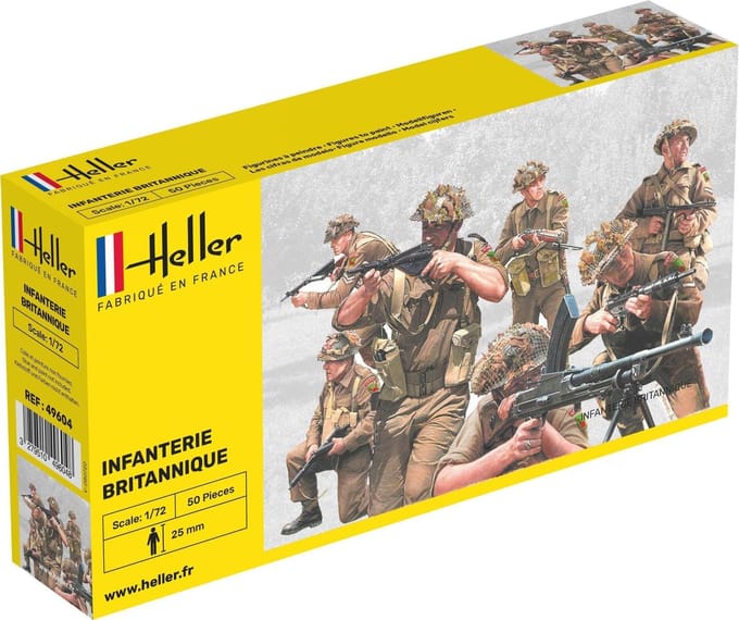 Heller Modelbouwpakket Militaire voertuigen - 49604 Infanterie Britannique Plastic - 1:72 - Modelbouw