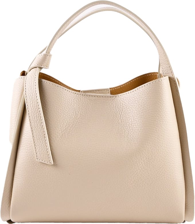 Giuliano lederen handtas Aliza - Dames - Made in Italy - Beige