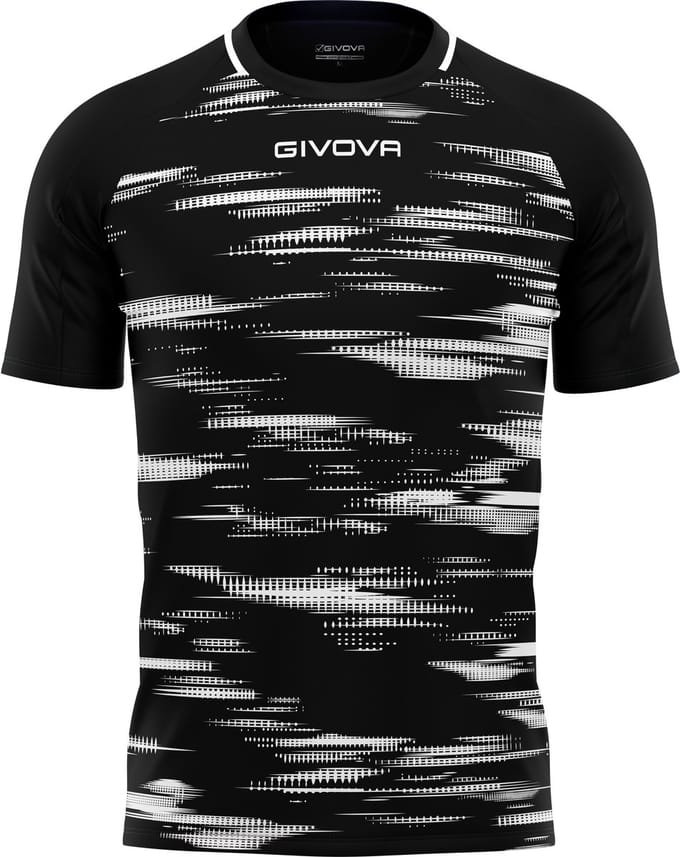 Sportshirt Givova Pixel Zwart-rood - XXL