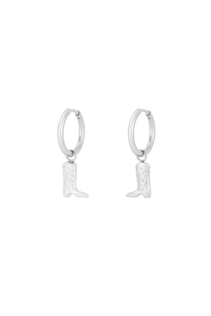 Bijoutheek Oorhangers Boots / Laarzen Zilver