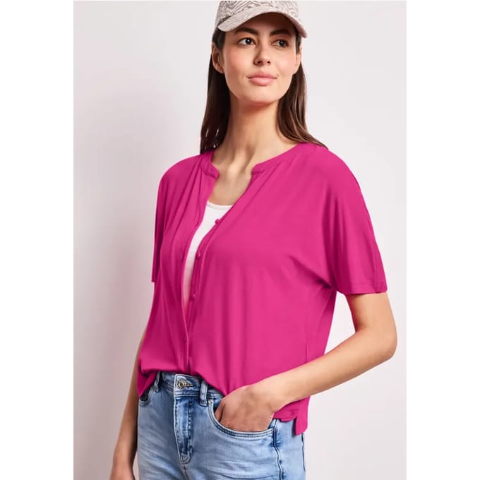 Shirt met overhangende schouders in tuniekstijl