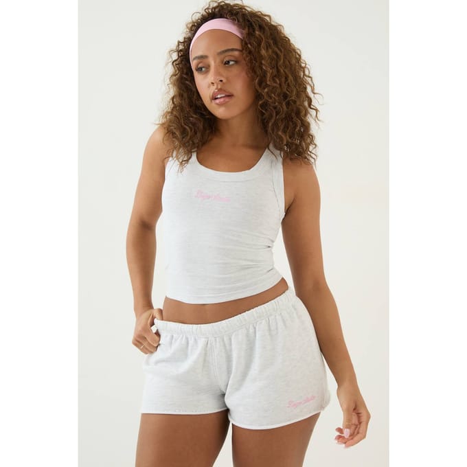 Dames Dsgn Studio Script Scoop Neck Hemdje | Asgrijs | Maat: Large
