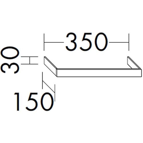 burgbad towel rack to hang HHAN035