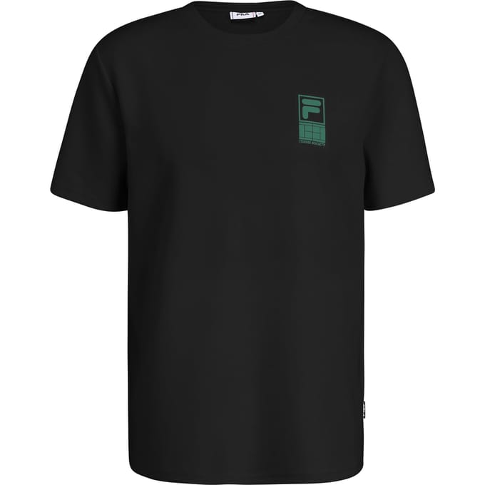 FILA Lennik Graphic Tee Black Größe: S | Bedruckte T-Shirts Outlet | Herren | Schwarz