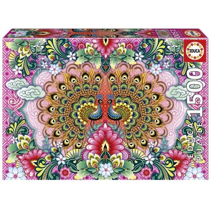 EDUCA - puzzel - 1500 stuks - bengaalse pauwen