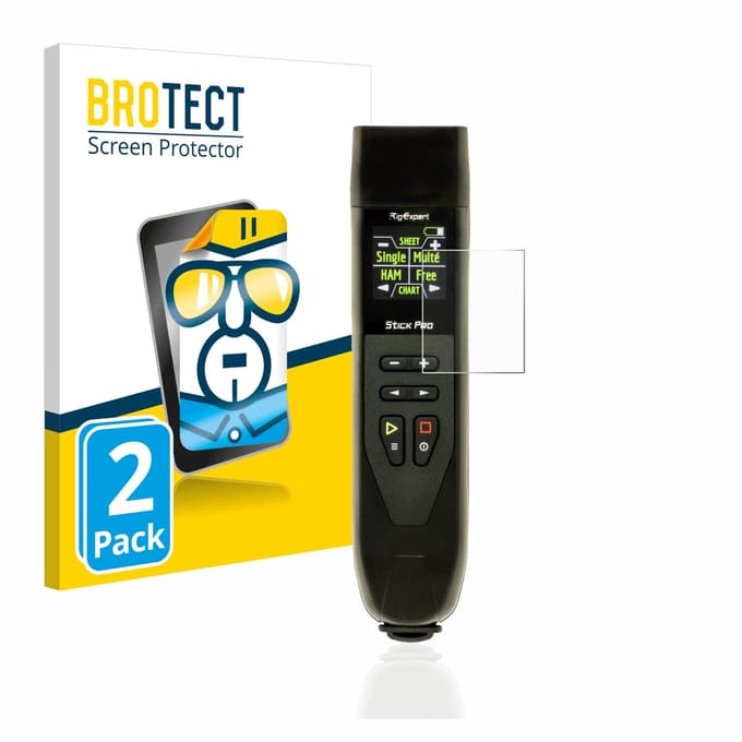 BROTECT - Screenprotector voor RigExpert Stick Pro - Folie Beschermfolie transparant 2 Stuks