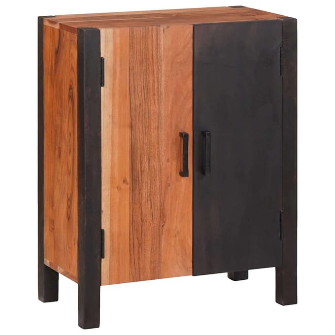 vidaXL - Dressoir - Bruin - 55 - x - 30 - x - 75 - cm - Massief - Acacia - Hout