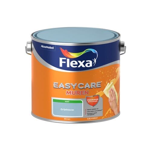 Flexa Easycare Muurverf Mat - Grijsblauw - 2,5 liter