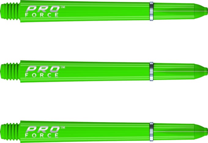 WINMAU - Pro Force Dartschachten Groen, Medium - 1 set per pakket (3 Dartschacht in totaal)