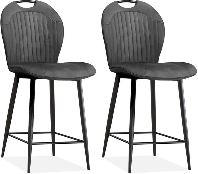 MX Sofa - Barstoel Capri - Antraciet (set van 2 stoelen)