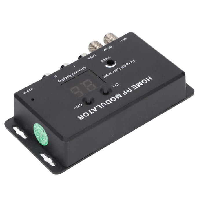 UHF Modulator o en Video naar RF Kanaal Thuis RF Modulator voor DVD Spelers Games Digitaal gray
