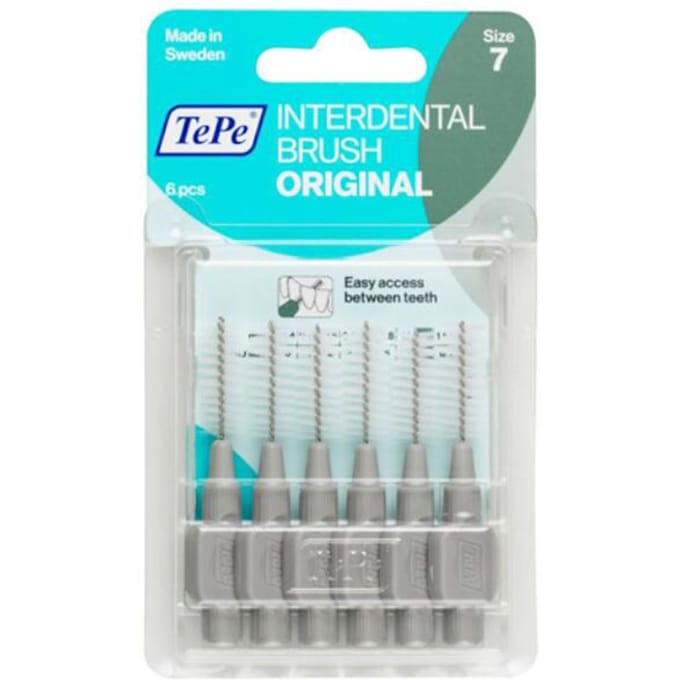 TePe Interdentale Ragers Original Grijs ISO maat 7 – 1,3 mm (6 stuks)
