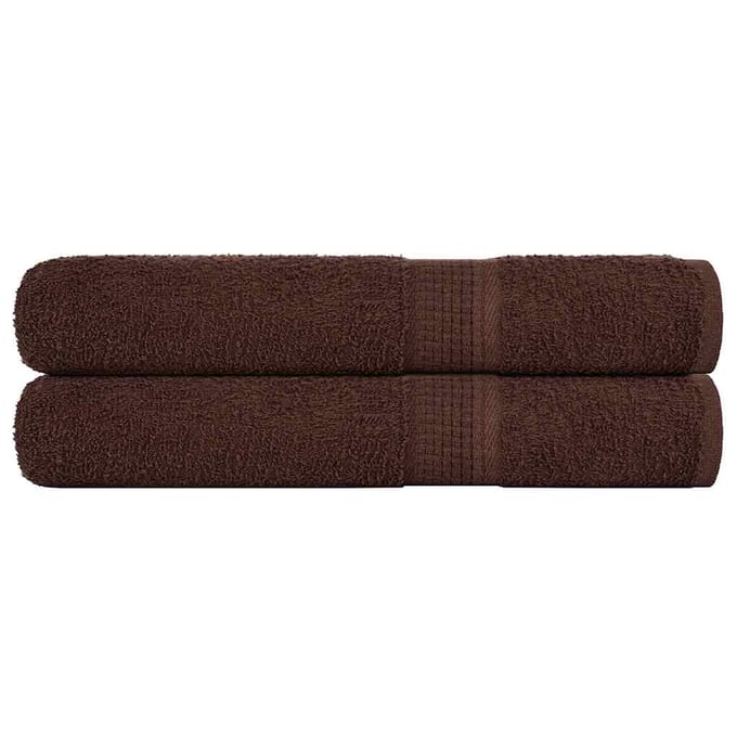 vidaXL - Saunahanddoeken - FROGN - 2 - st - 80x200 - cm - 360 - g/m² - bruin