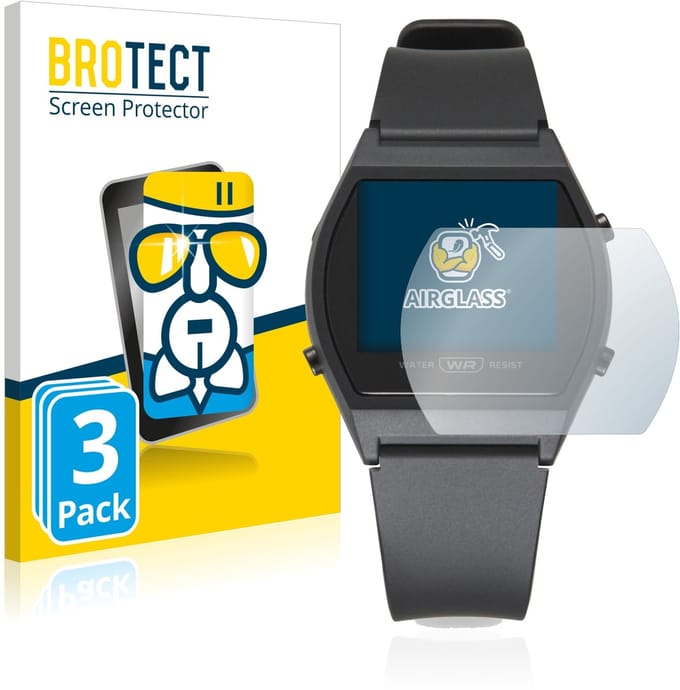 Screenprotector 3 Stuks voor Casio LW-204-1BEF Beschermglas transparant