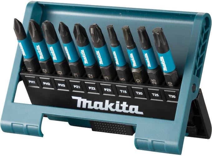 Makita Impact Black impact screwdriver bit set - 10 pieces