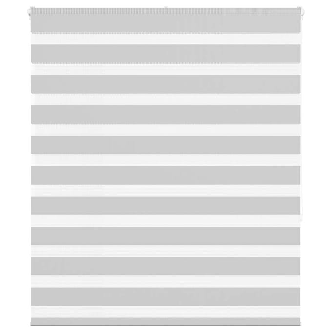 vidaXL - Zebra - rolgordijn - 105x150 - cm - stofbreedte - 100,9 - cm - lichtgrijs