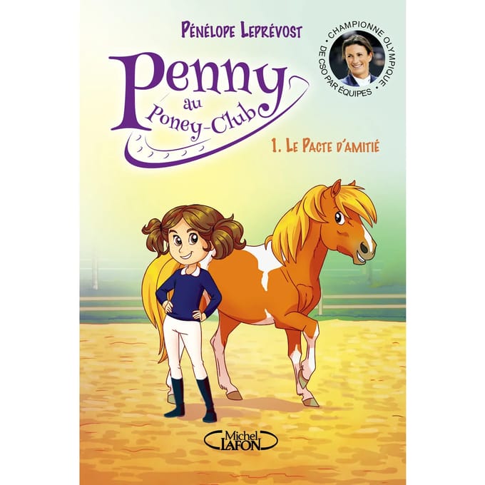 Boek het vriendschapsverdrag Éditions Michel Lafon Penny au Poney-Club