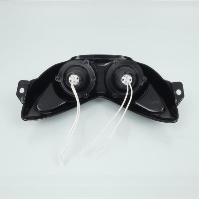 Optique avant noir One pour scooter MBK 50 Nitro / 2 x 12V 20W Ø50mm Neuf