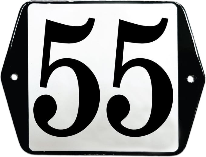 Emaille huisummer model oor - 55