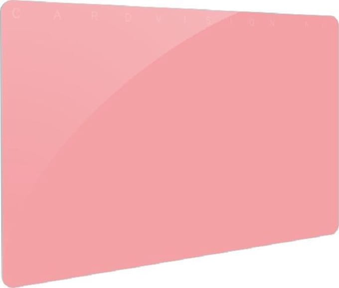 Gekleurde PVC kaart - roze