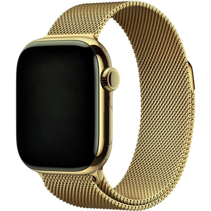 2+1 | Apple Watch Bandje Fiore - Milanese - Goud