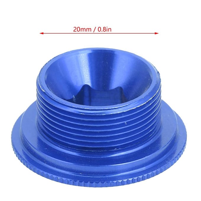 Krukasbout voor Mountain Racefiets Bracket Dop M20*10 Crankstel Schroef BB As Schroeven Blauw blue