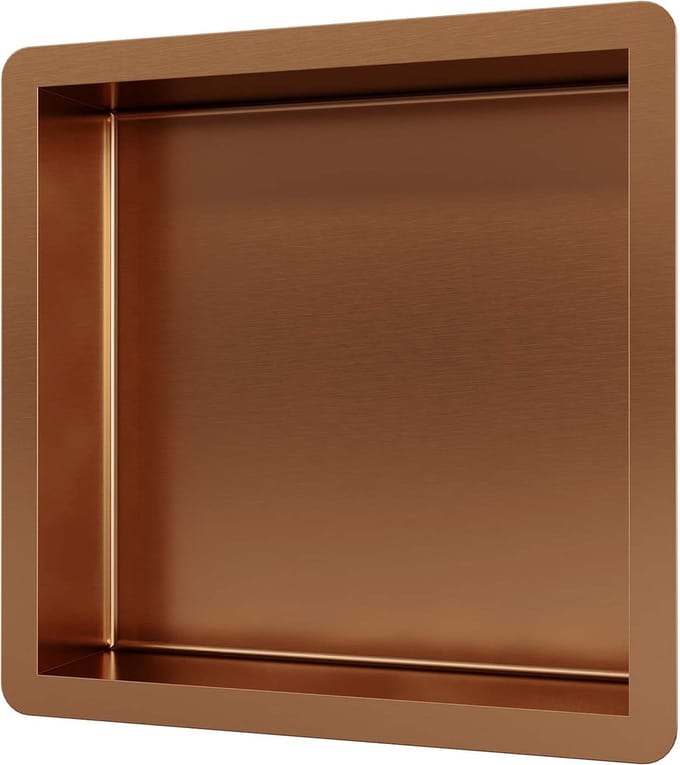 Brauer Copper Edition Inbouwnis - 30x30cm - PVD - geborsteld koper